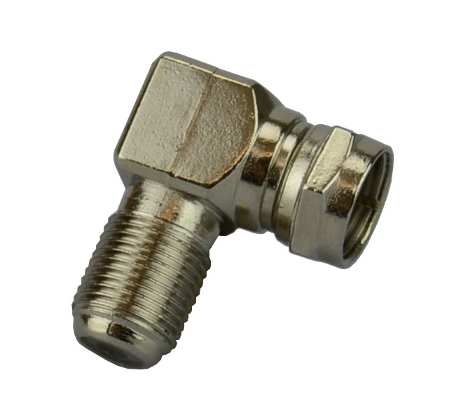 F-Connector Right Angle Adaptor