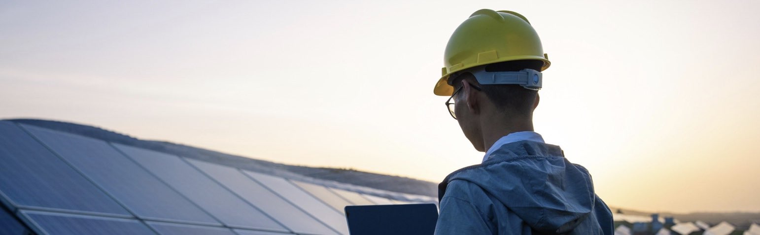 Man monitoring microgrids and DERs